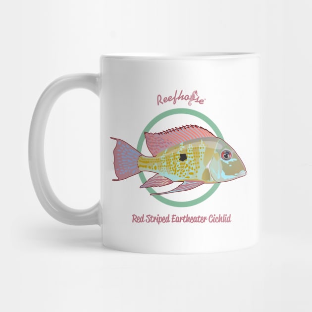 Red Striped Eartheater Cichlid by Reefhorse